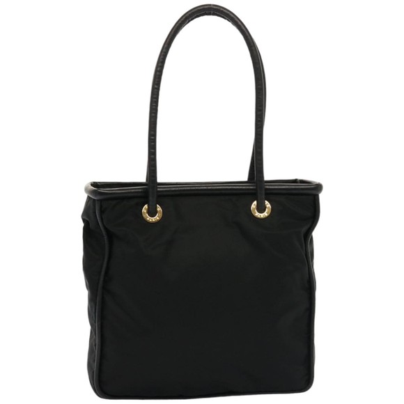 CELINE Shoulder Bag Nylon Black Auth 76411 - Picture 1 of 16